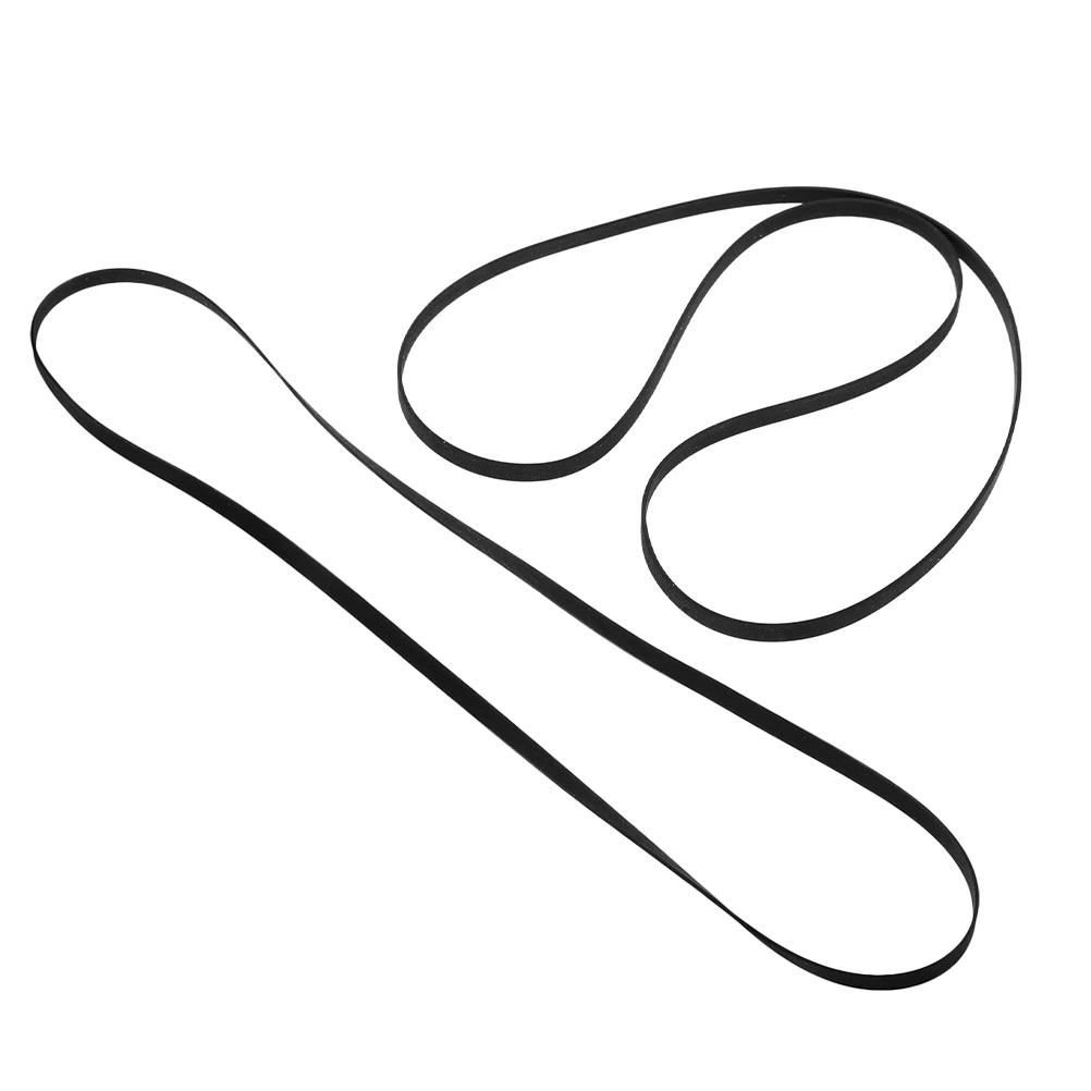 

2Pcs Flat Rubber Belt Cassette Player Recorder Drive Belt Replacement Durable Tape Audio Video Equipment Cassette Repairer