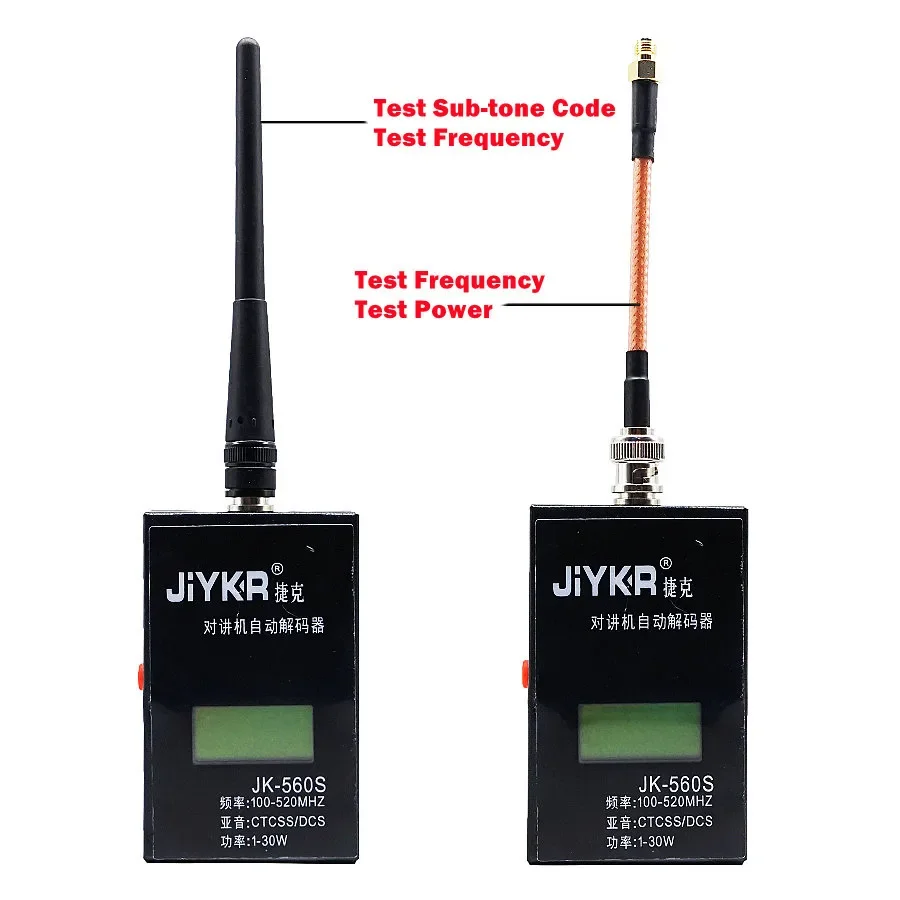 JK-560S 1-30 واط 100-520 ميجا هرتز CTCSS/DCS متر 560S قياس الطاقة نقل موصل عداد التردد كاشف القارئ