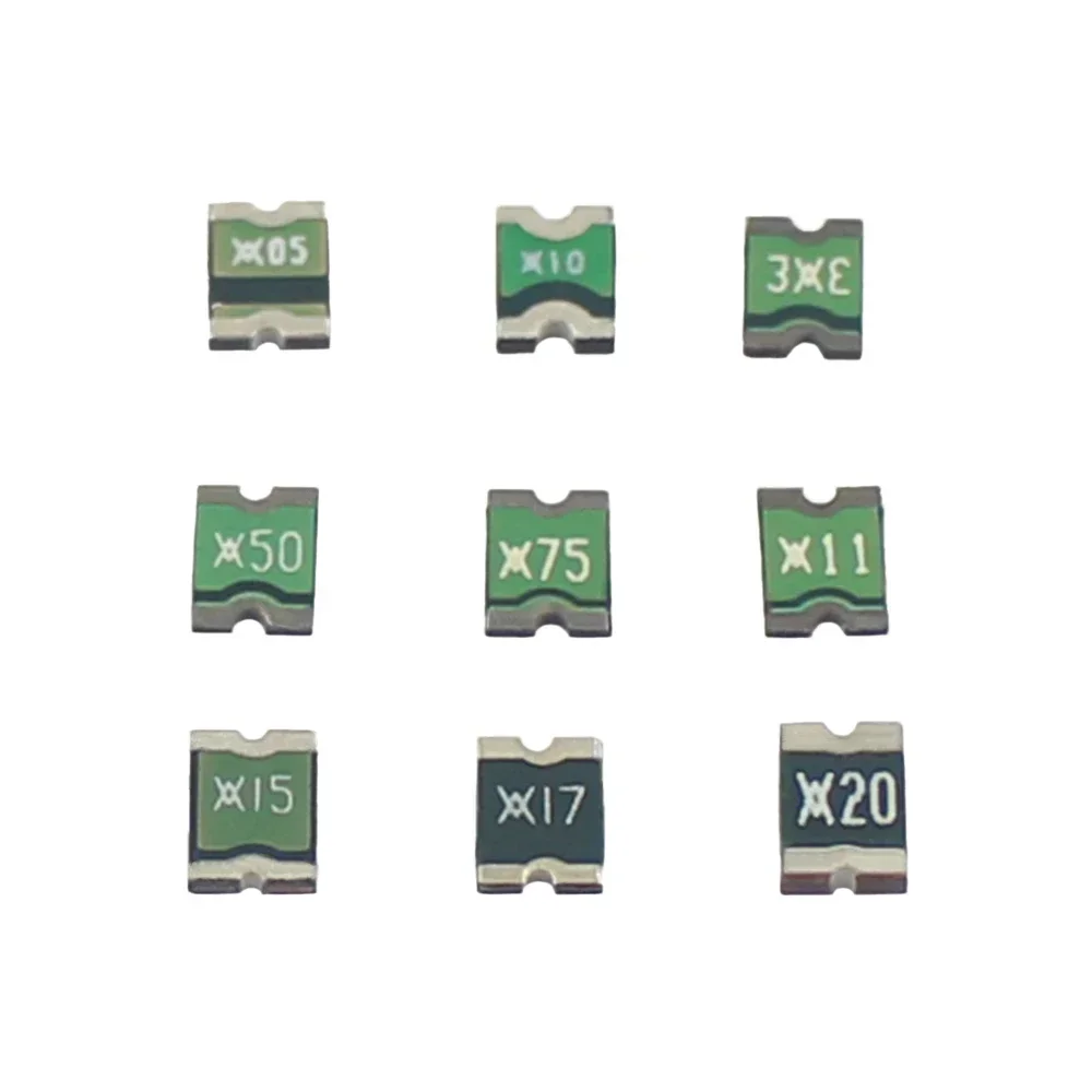 50pcs Resettable Fuse 1210 PTC Micro SMD 0.05A 50mA 0.1A 100mA 0.35A 350mA 0.5A 500mA 0.75A  1.1A 1.5A 1.75A 2A 6V 13.2V 30V