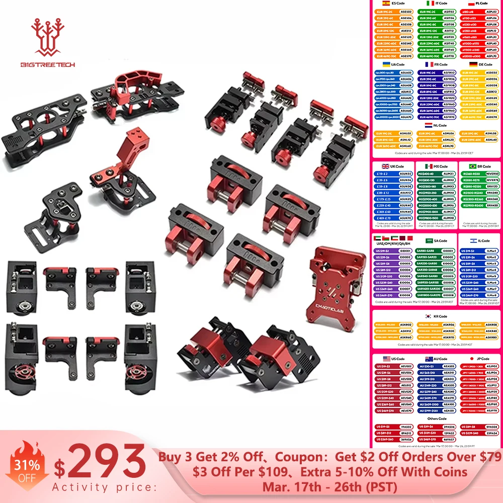 BIGTREETECH CHAOTICLAB VORON2.4 CNC Parts Kit V2.0 Upgrade Lightweight Aluminum Alloy Frame CNC Kit High Precision High Strength