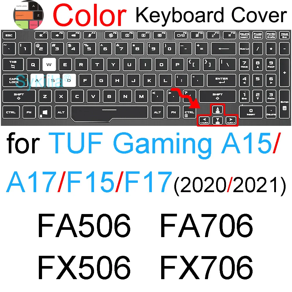 キーボードカバー ASUS TUF ゲーミング A15 A16 A17 A18 F15 F16 F17