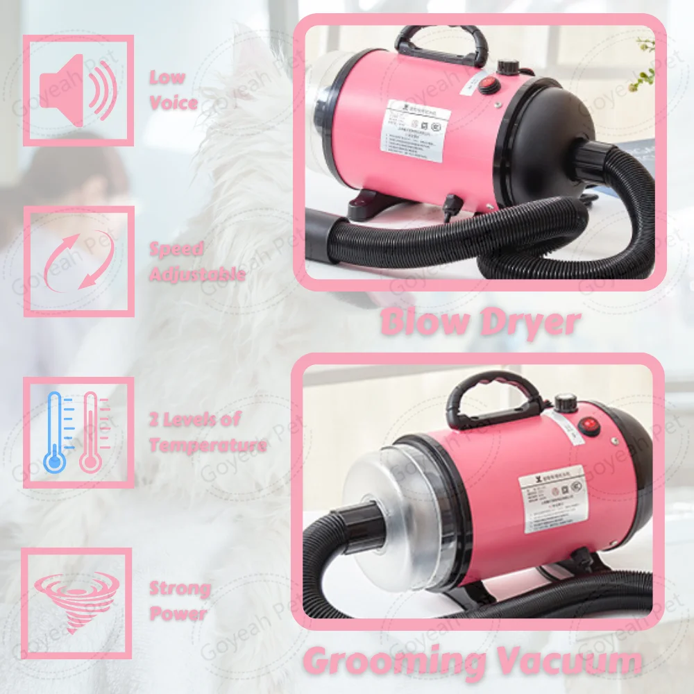 10 Pack Cat Dog Blow Dryer Kit Pet Grooming Vacuum Shedding Pet Brushes Hair Clippers