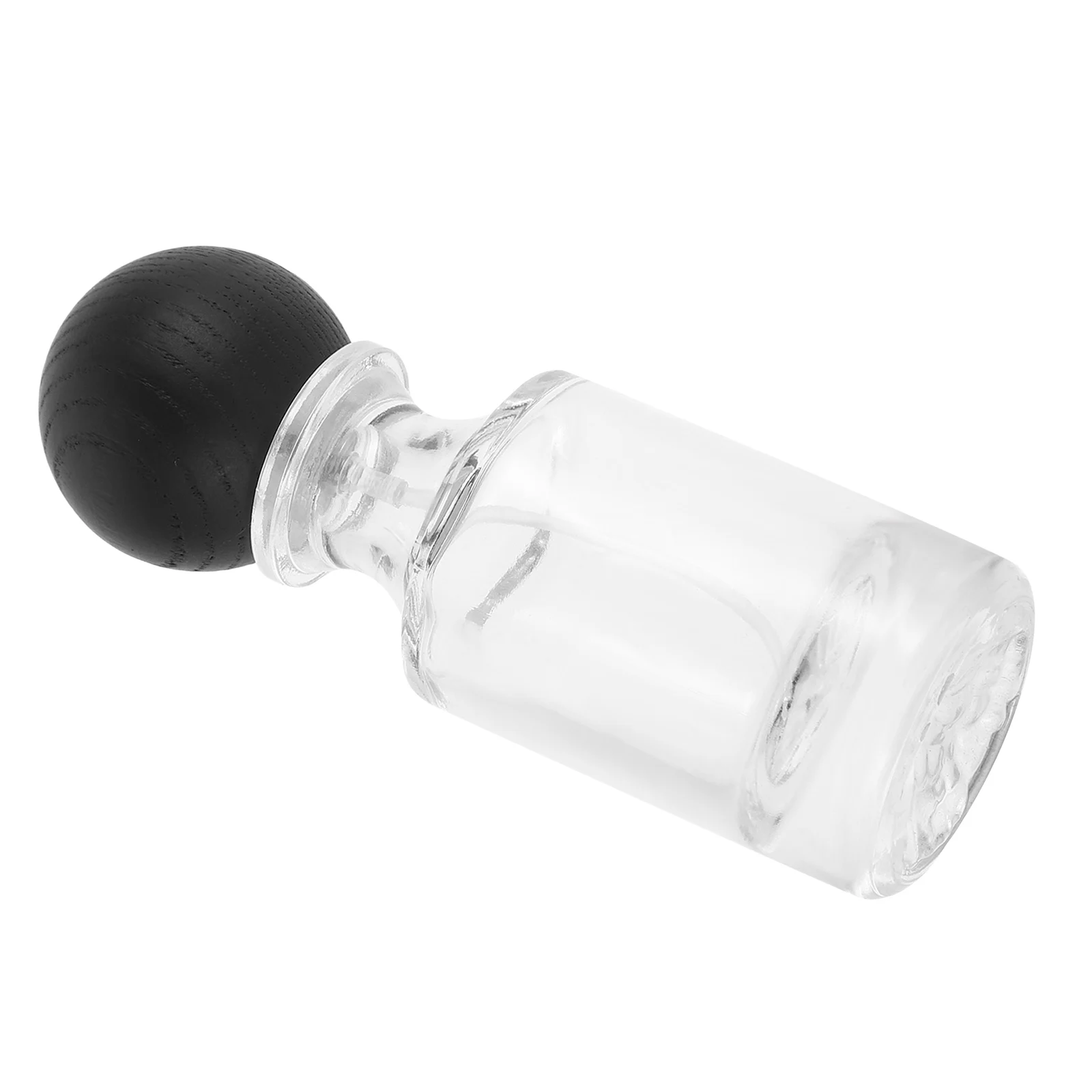 

30ML Walnut Wood Cap Perfume Bottle Fine Atomizer Glass Refillable Travel Spray Skincare Portable
