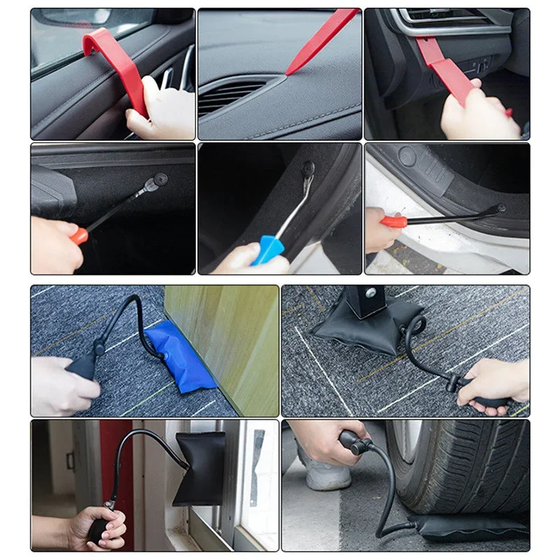 Auto Body Dent Repair Tool Kit Powerful Vacuum, Scar-Free, Quick Repairs, Protects Paintwork, Easy to Use Glue Gun