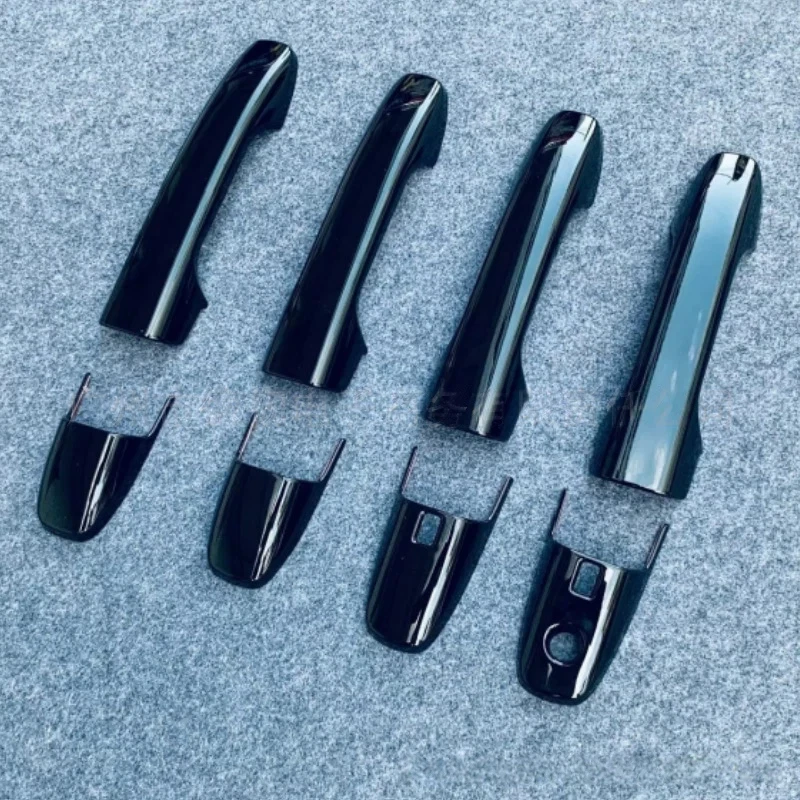 

Suitable for Toyota Yaris Ativ AC100 2022 2023 Carbon Fiber Pattern Handle Sticker Bright Black Door Handle