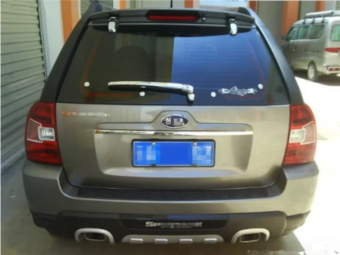 For Kia Sportage Spoiler High Quality ABS Material Car Rear Wing Primer Color Rear Spoiler For Kia Sportage Spoiler 2007-2013