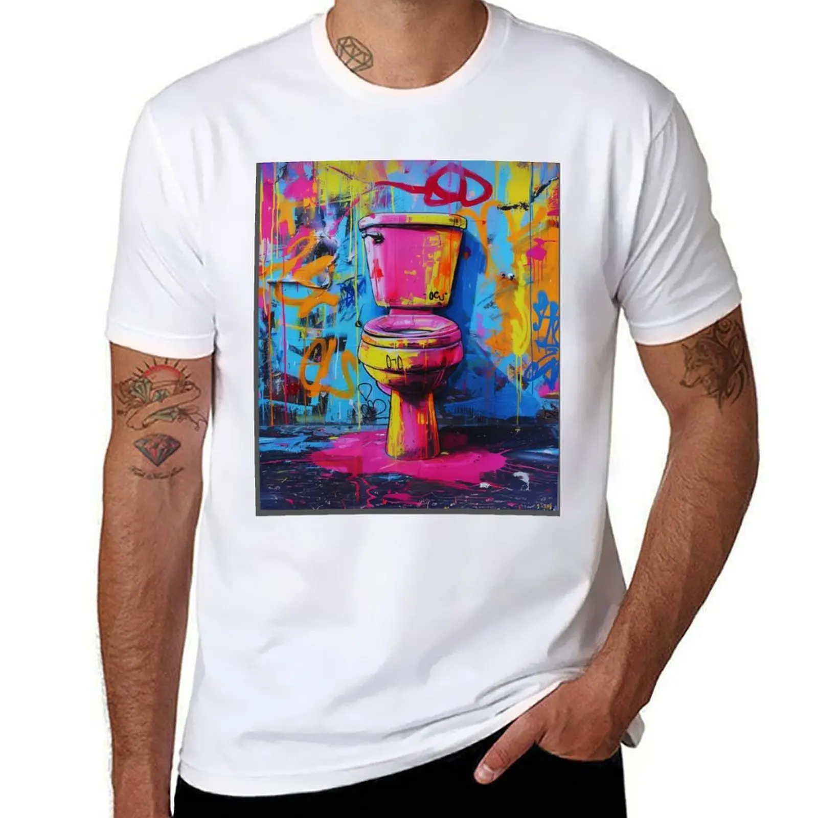 

Toilet Bowl, Funny Urban Design T-Shirt t shirts for man cotton soft t shirt personalised T-Shirt