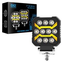 Darth Vader 4inch DRL square work light Retrofitted led off-road headlight spotlight auxiliary light