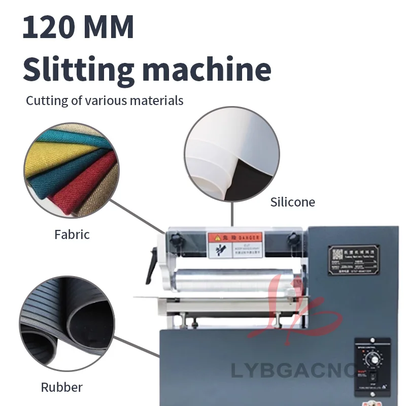 Multi-Purpose Belt Leather Cutting Machine Small Slitting Machine Edg Folding Laminating Machine 220V 120MM Cutting Width