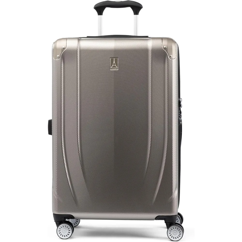 

3 hard expandable suitcases, 8 rotating wheels, lightweight hard shell luggage, medium size 25 inches