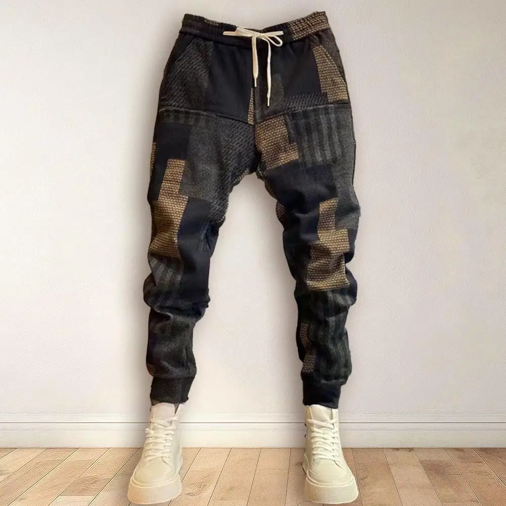 Pantalon long baggy imprimé pour hommes, pantalon de survêtement Sportedly Hip Hop, surdimensionné, taille élastique, décontracté, fjgy