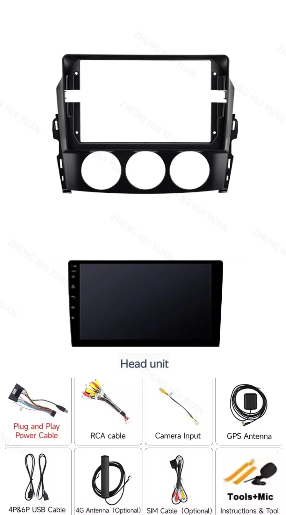 Android 16 Carplay Auto For Mazda MX-5 MX5 NC 2004 - 2016 GPS Car Radio Multimedia Video Player Navigation GPS 360 Camera WIFI