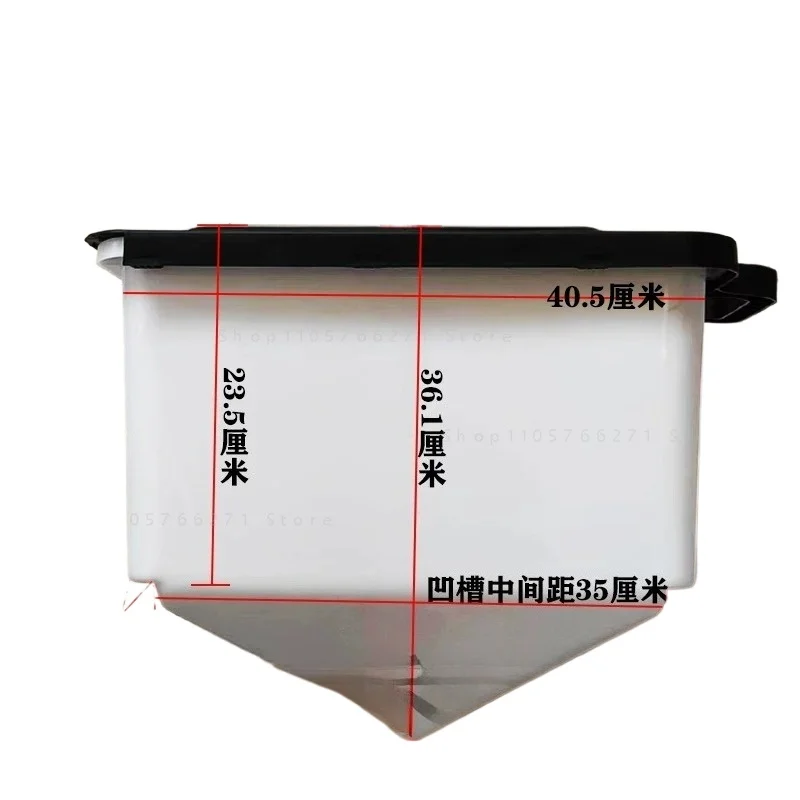 Double ditch fertilization feeder large capacity 40 liters electric poultry automatic feeder single ridge sowing wheat A