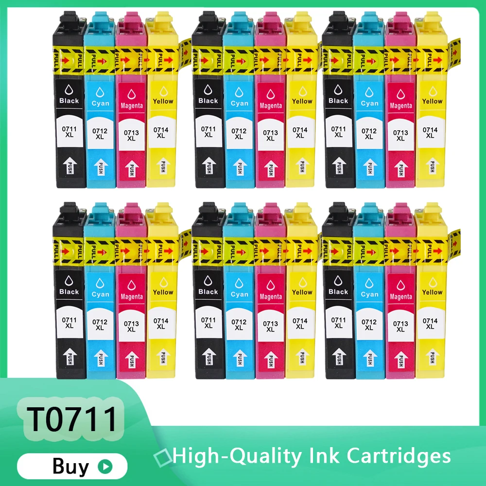 T0711 ink cartridge for Epson Stylus SX110 SX215 SX218 SX400 SX405 SX410 SX415 SX510W SX515W DX7400 printer