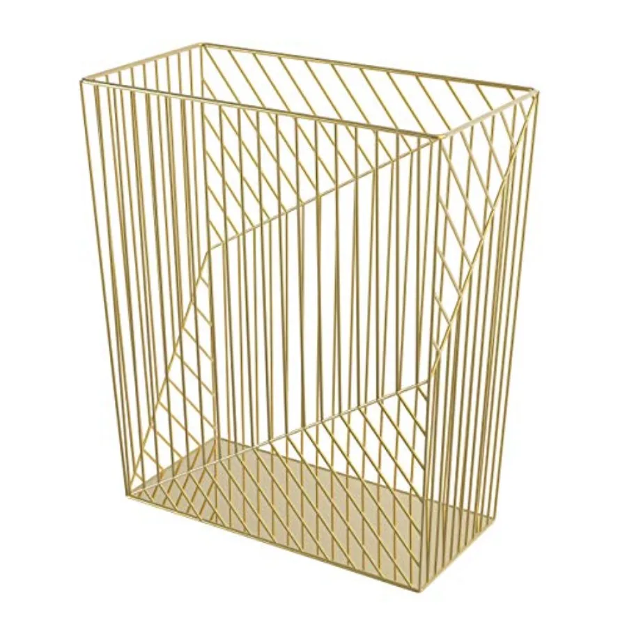 

Metal Trash Can, Vena Collection, 6 Gallon Capacity, Gold 3232U02-06