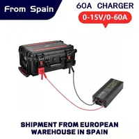 12V charger 60A 14.6V 900W Lifepo4 charger 85A Lithium battery Charger adjustable Voltage and Current Rechargeable Adapter