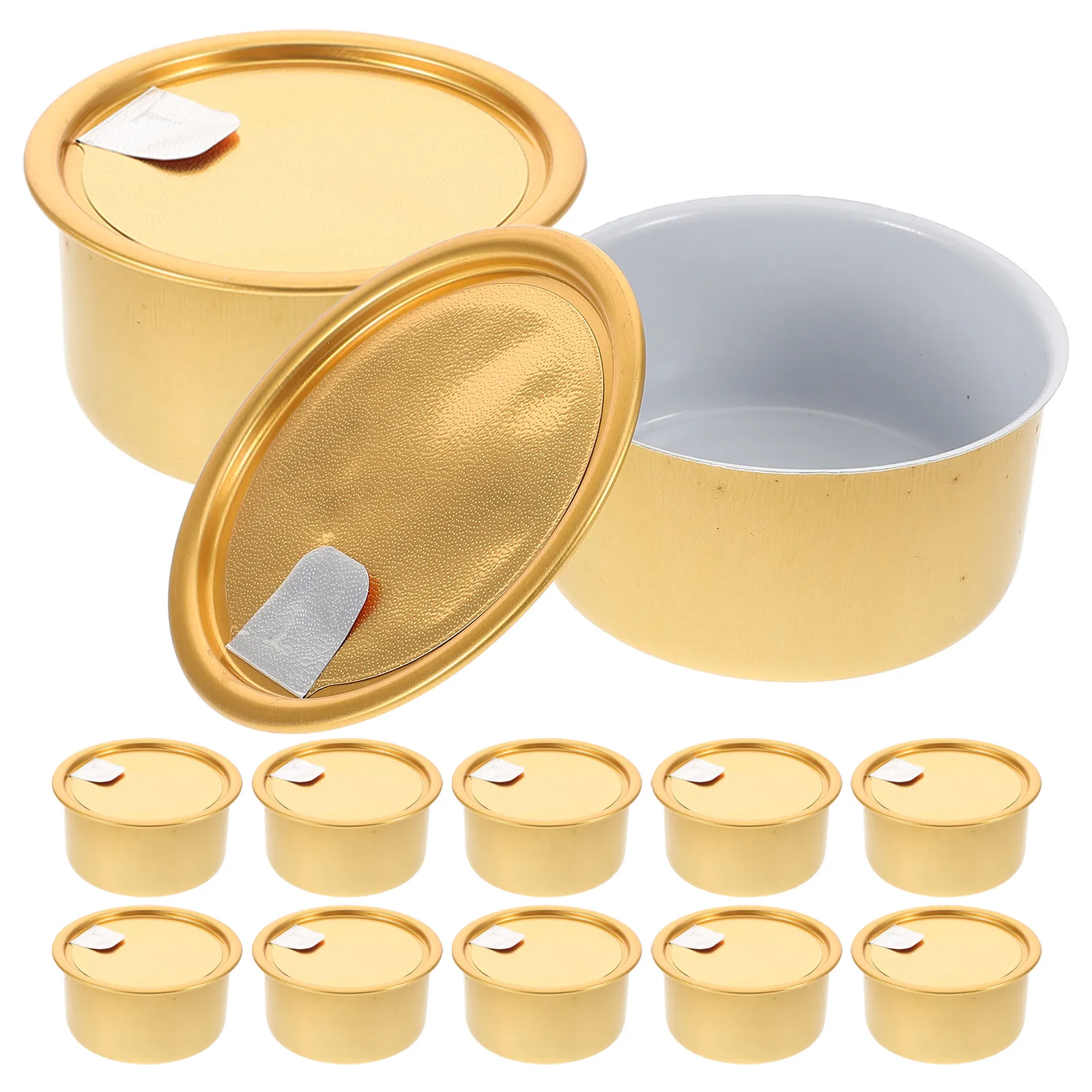 

12pcs Aluminum Cans 100ml Airtight Storage Tin Biscuit Containers Multi Use Empty Food Cans Dog Cat Snack Holiday