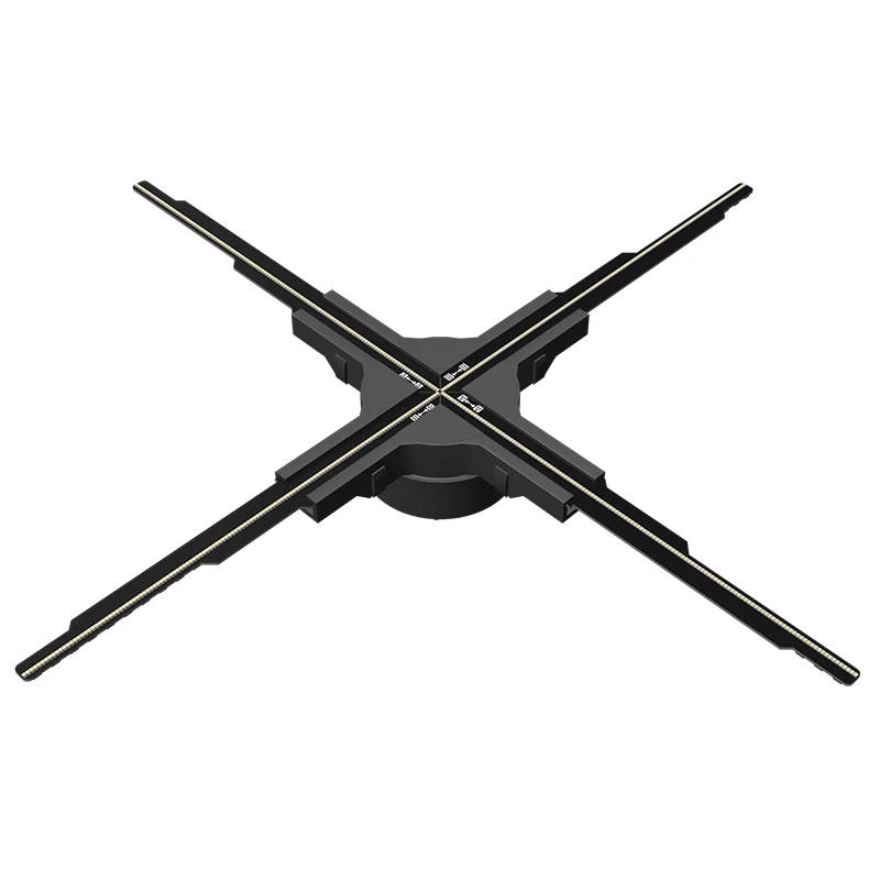 45cm Naked Eye 3D Holographic Fan Screen Floating Stereo Projection Transparent Display Rotating Air Imaging Advertising Machine