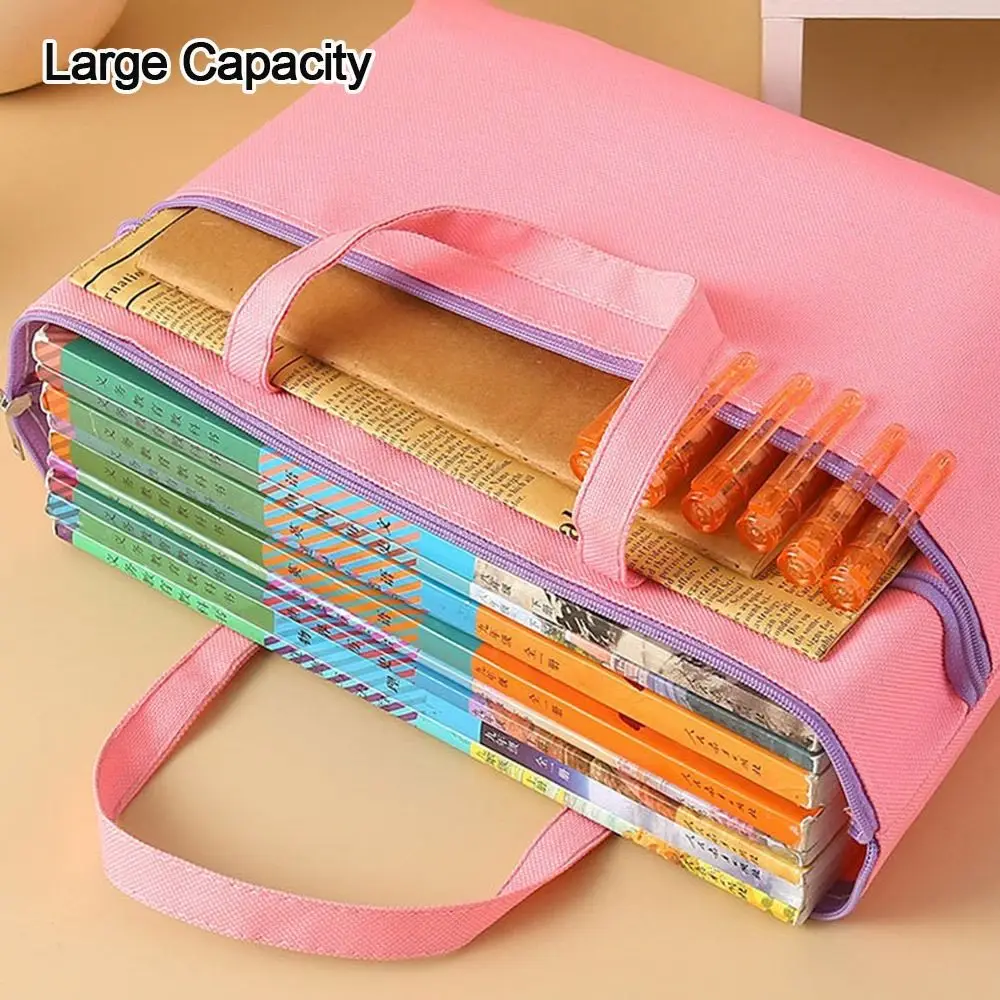 Bolsa de archivo A4, tela Oxford portátil con cremallera, impermeable, 8k, dibujo de bocetos, bolsa de almacenamiento de arte, bolsa de lona, productos de archivo para escuela y oficina
