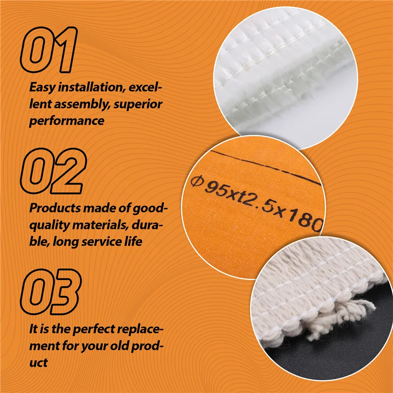 Hot Trend-4 PCS Wick Replacement Wick Orange&Creamy-White For Petroleum Stove For Indoor Use, Wicks For Petroleum Heating Heater