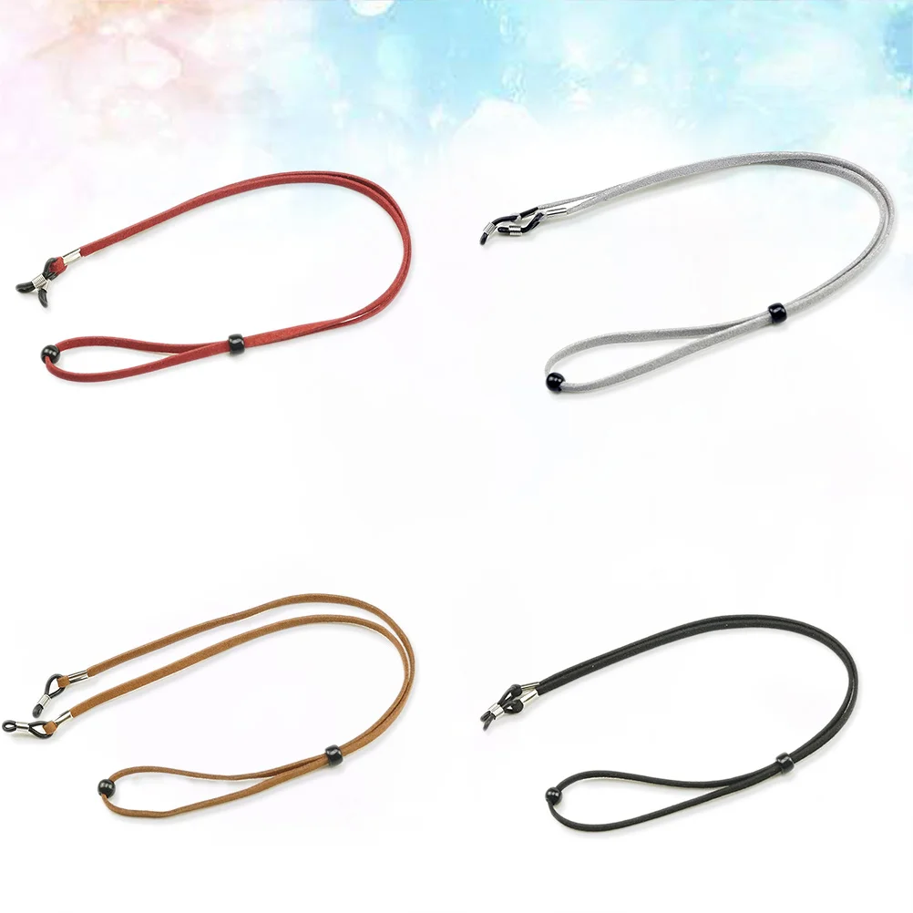 

4Pcs Eyeglass Chain Flexible Adjustable Head Cord Eyeglass Holder Stop Glasses Falling Eyewear Retainer Sunglasses Strap