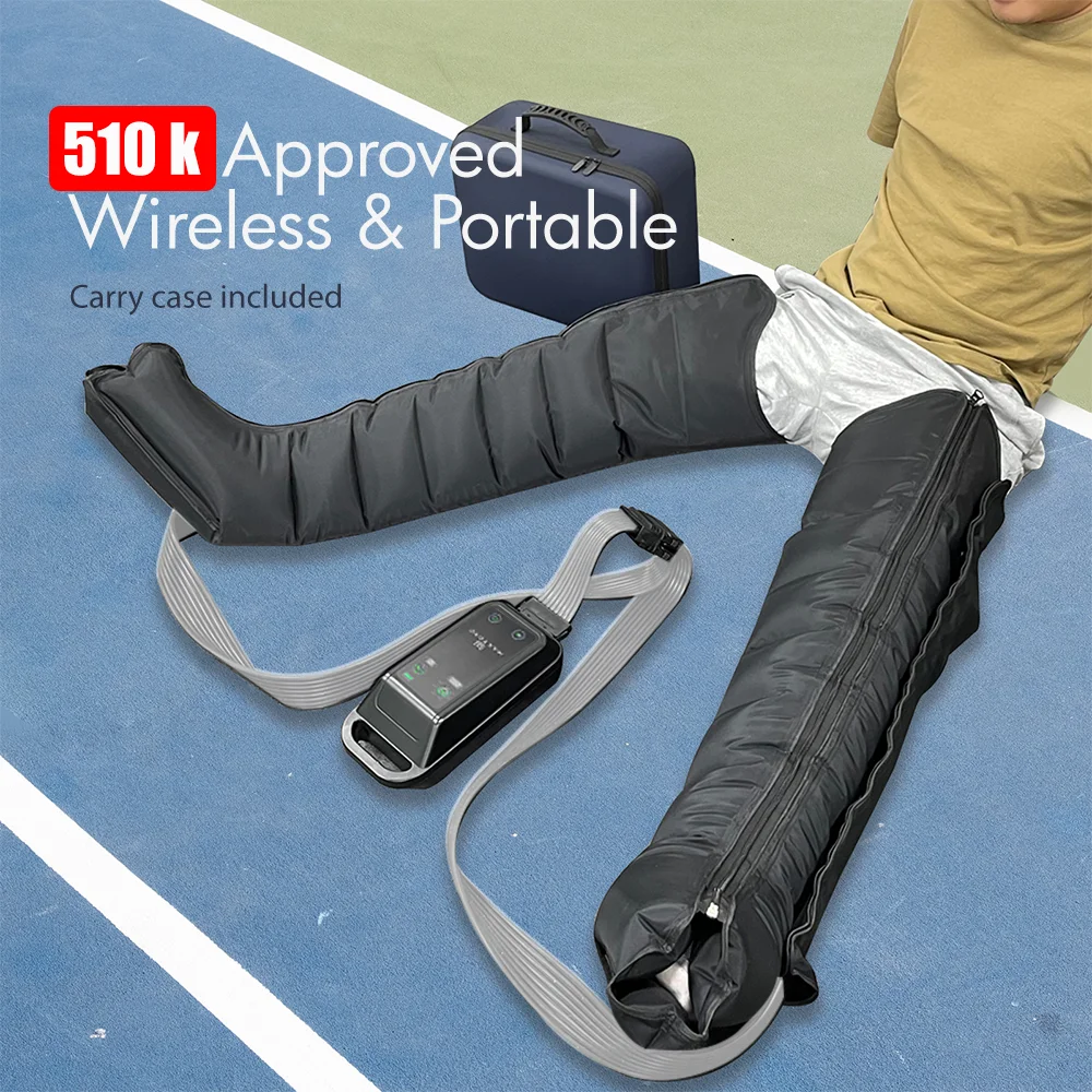 8 Chamber Lymphatic Drainage 510K Approved air Compression Boots Massage Pressotherapy Therapy Massage Leg Recovery Boots