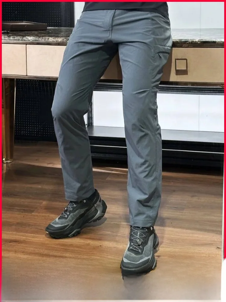 

Мужские высокоэластичные мягкие повседневные брюки для активного отдыха, всепогодные, с объемным кроем, для весенне-летнего сезона, для походов и спорта, модные