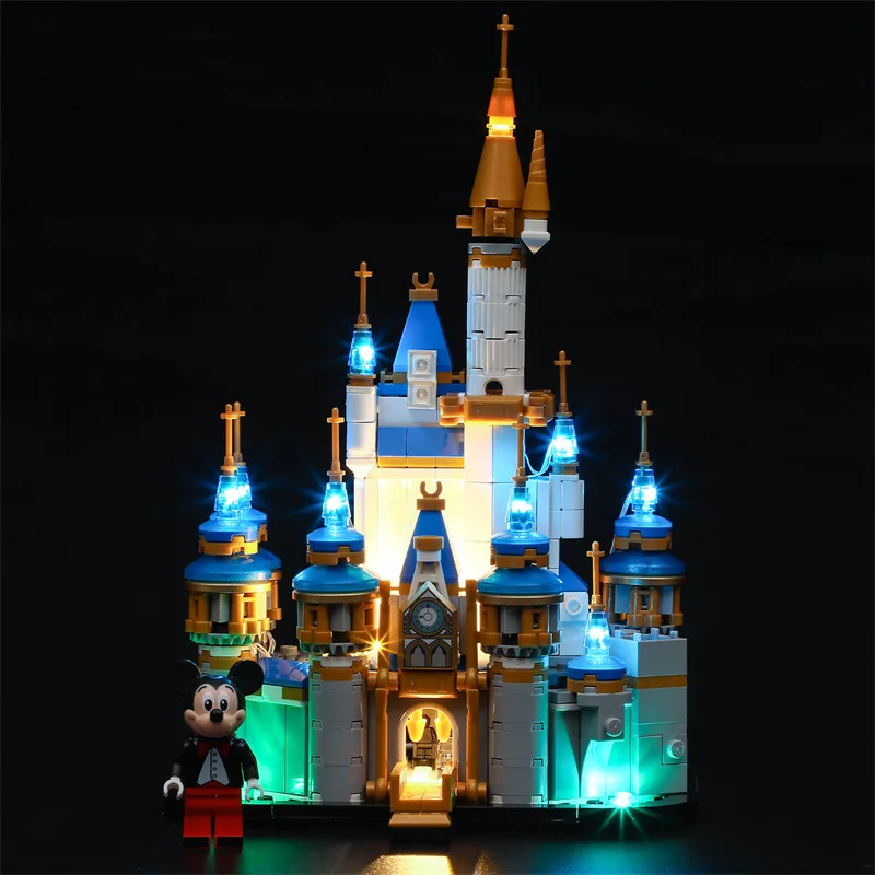 Kit luci LED fai-da-te per LEGO 40478 Mini 50th animexercement Castle Princess House (solo luce a LED, senza modello di blocchi)