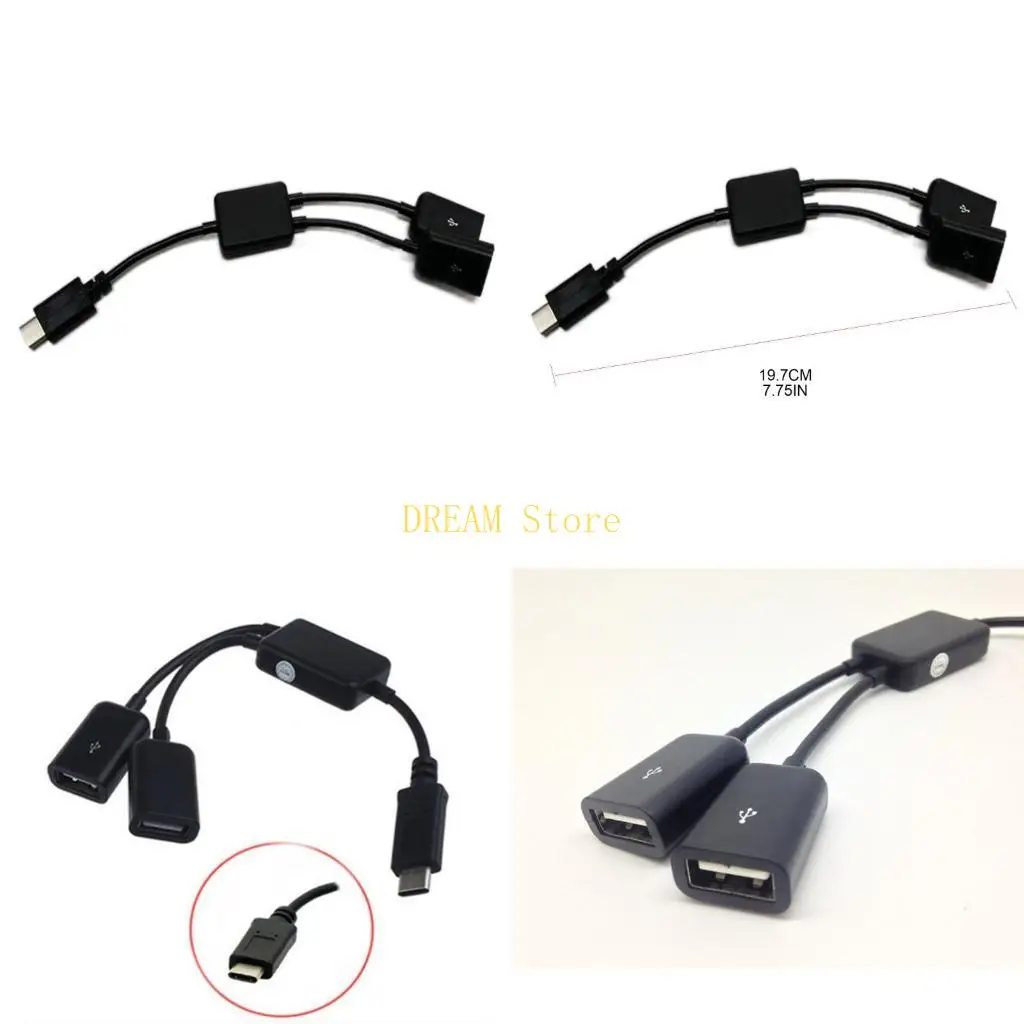 

Тип C к двойному USB-адаптеру USB Type C Connector Splitter USB C Hub Лучшая продажа