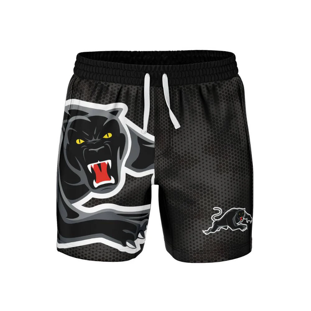 

2026/27 Men Kid Penrith Panthers Rugby Shorts Breathable Quick Dry Casual Sports Running Beach Workout Shorts Sportswear S-6XL