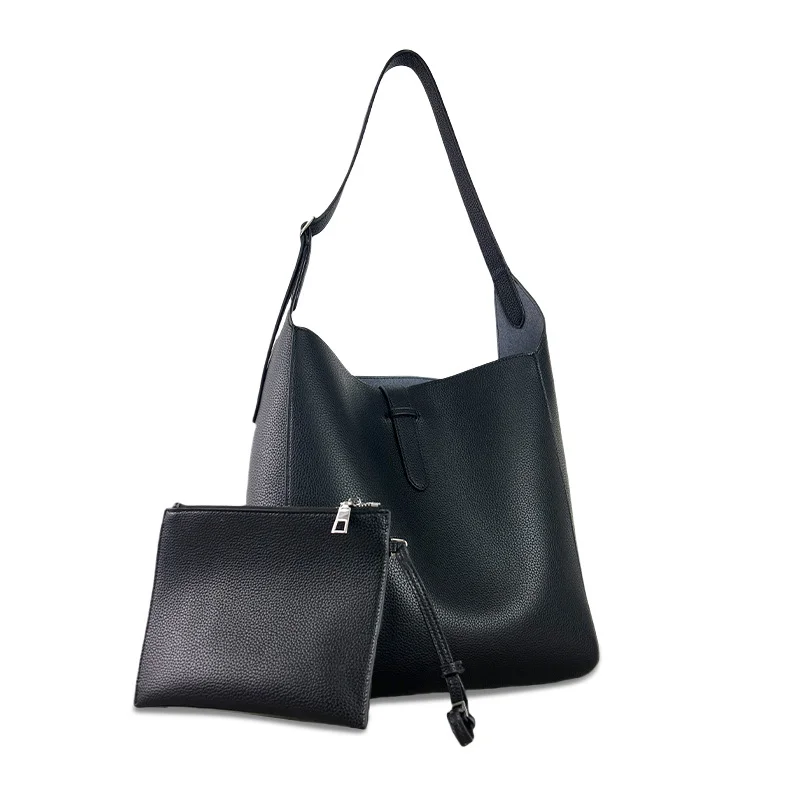 

Сумка-тоут из натуральной кожи большой емкости для мамы, высококачественная и универсальная модная женская сумка-ведро