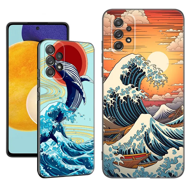 The Great Wave Of Kanagawa Phone Case For Samsung A13 A22 A24 A32 A23 A25 A34 A35 A52S A53 A54 A55 A73 5G A12 A14 A15 A31 A33A50