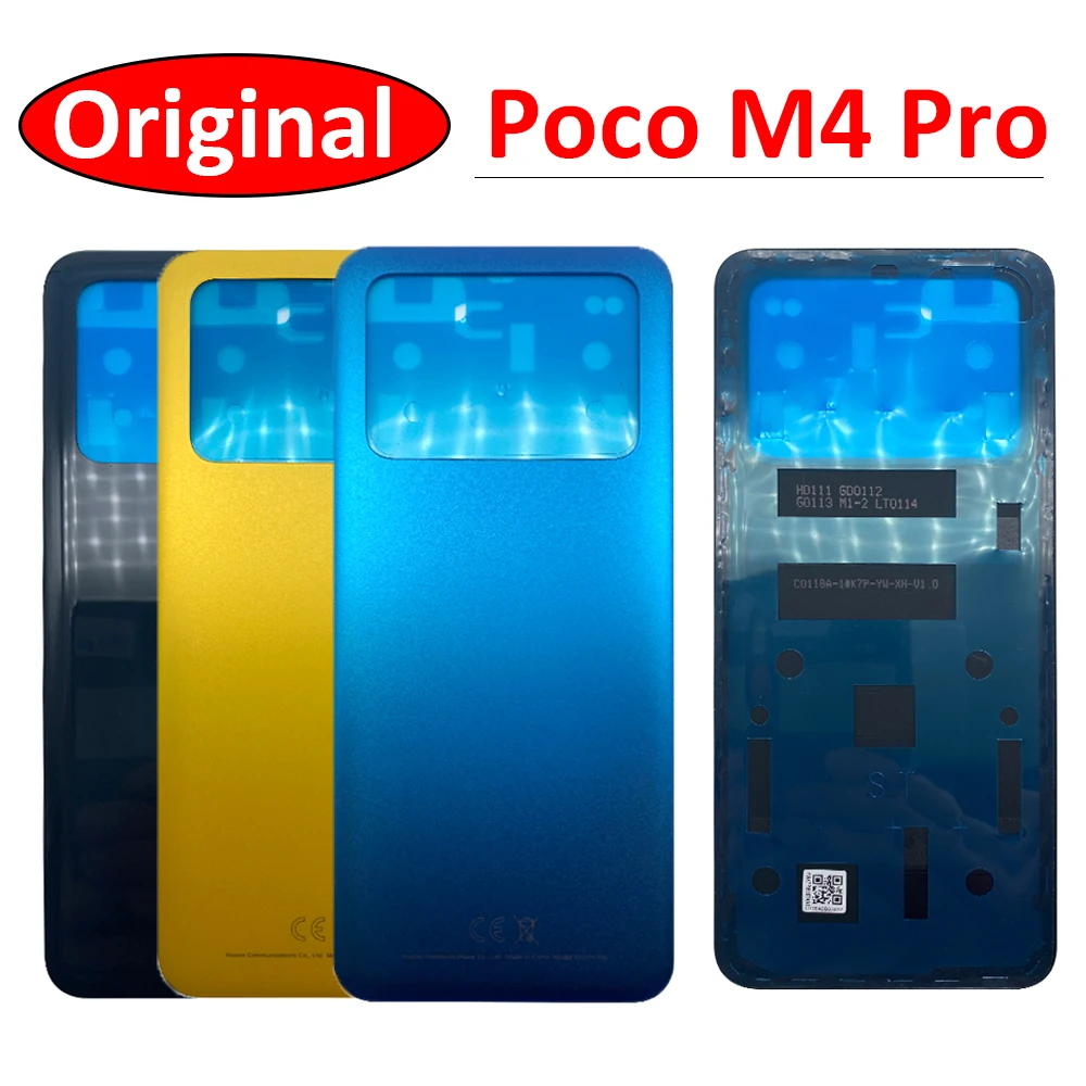 

15PCS Lots Original For Xiaomi Mi Poco M4 Pro 4G 5G Back Battery Door Rear Housing Cover Case Replacement Parts Xiomi Xiaom