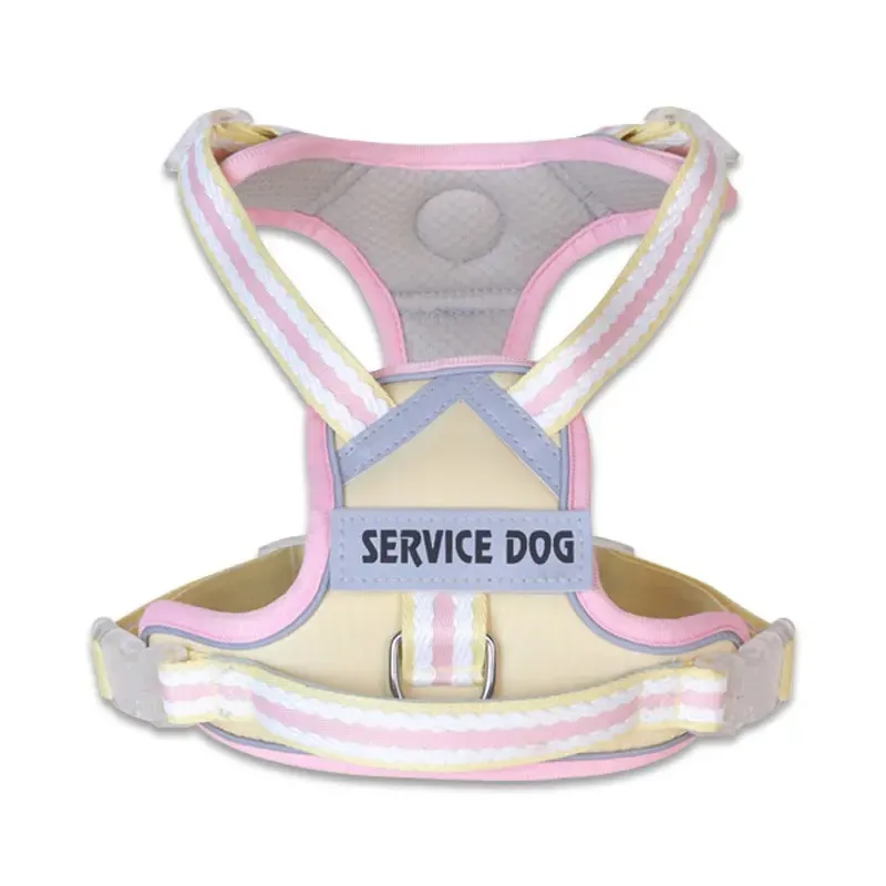 

1Pcs New reflective dog harness, dog harness with Velcro strap, cute style petleash, explosion-proof dog collar