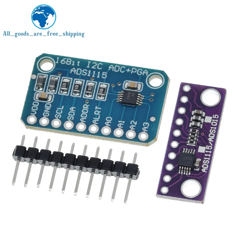 TZT 16 Bit I2C ADS1115 Module ADC 4 channel with Pro Gain Amplifier RPi