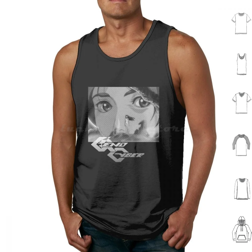 Genocyber Tank Tops Print Cotton Jenosaibā Genocyber Cyber Manga Anime Japanese Cartoon Science Fiction Sci Fi Tony