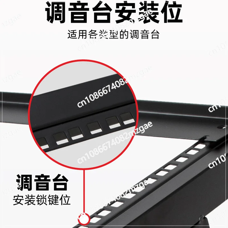 MX-1 (9U) power amplifier mixer audio equipment rack DJ cabinet rack with non-slip self-locking wheels