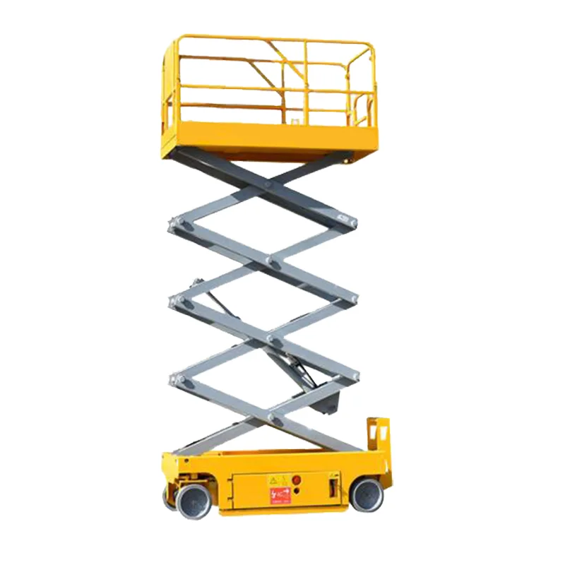 

Self-Propelled Mobile Scissor Lift 8m-18m Working Platform With Lead Acid Battery Available In Heights Of 10m 12m 14m 16m