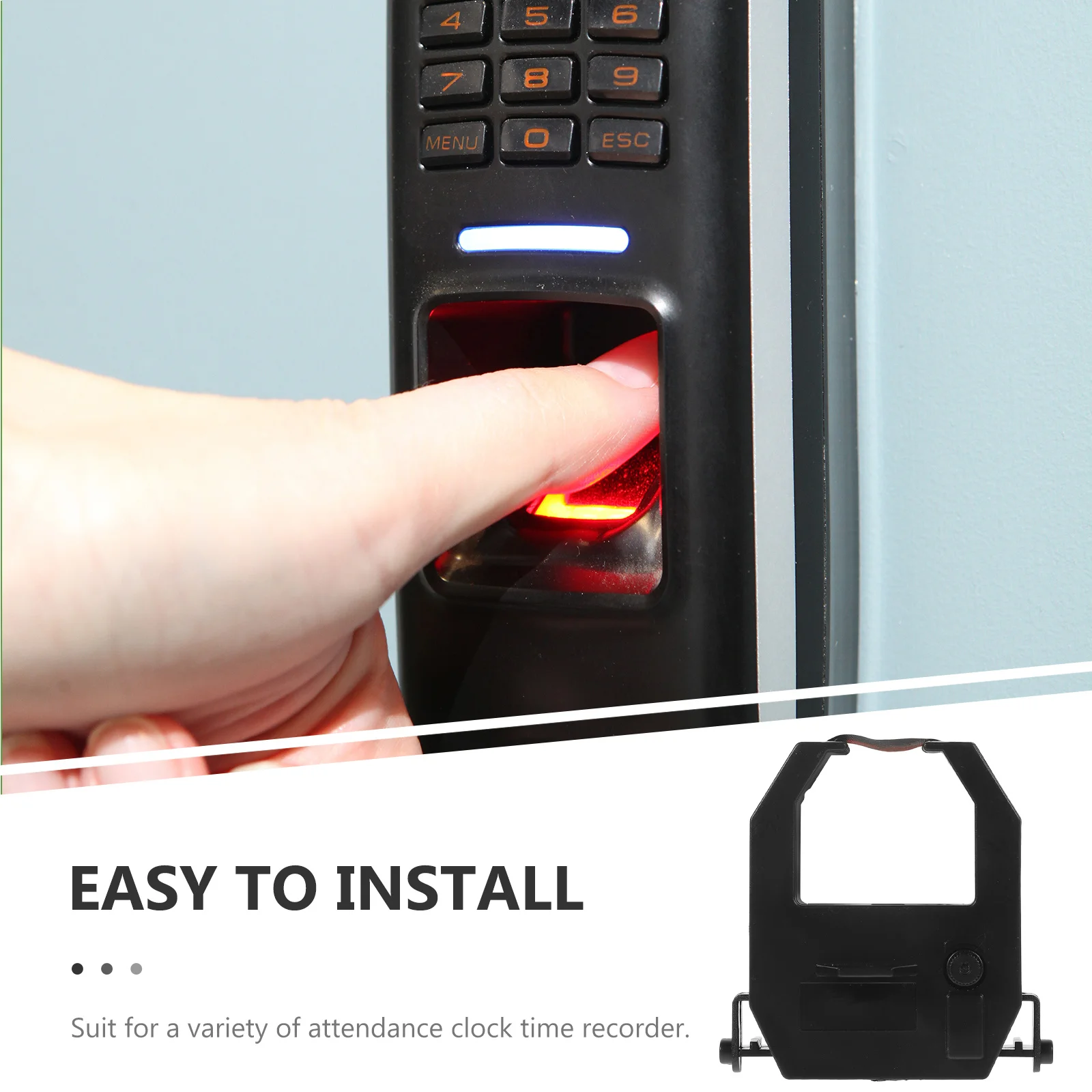 Time Clock Replacement Ribbon Compatible Multiple Brands Quality Materials Precise Printing Quick Install Digital Time Recorder