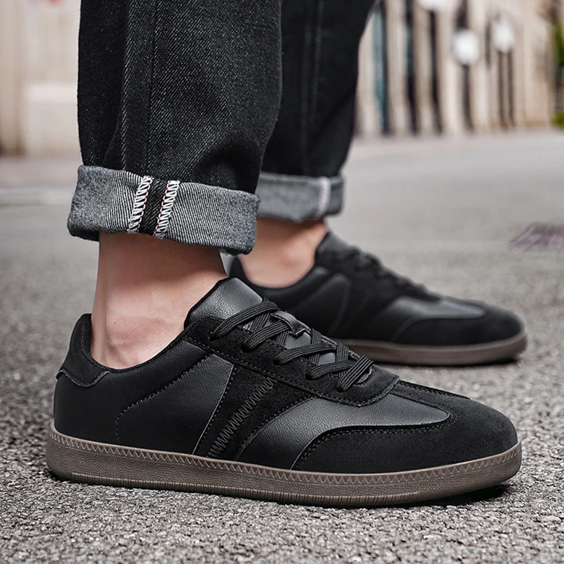 New Fashion Retro Niche Couple Style Casual Wear Breathable Sports Shoes Flat Bottom Wear-Resistant Soft Sole Training Shoes