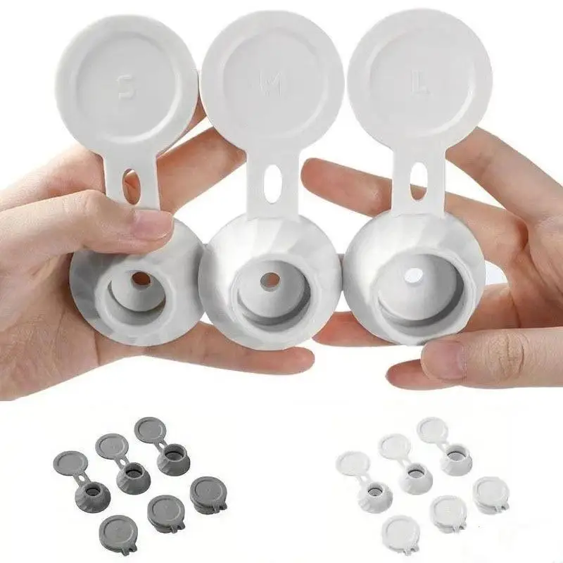 3 Stück Umkehrflaschenverschlüsse, Flaschenentleerungskappen, Adapter, Transferverbinder, 3 Größen Umkehrkappen – Detail 1