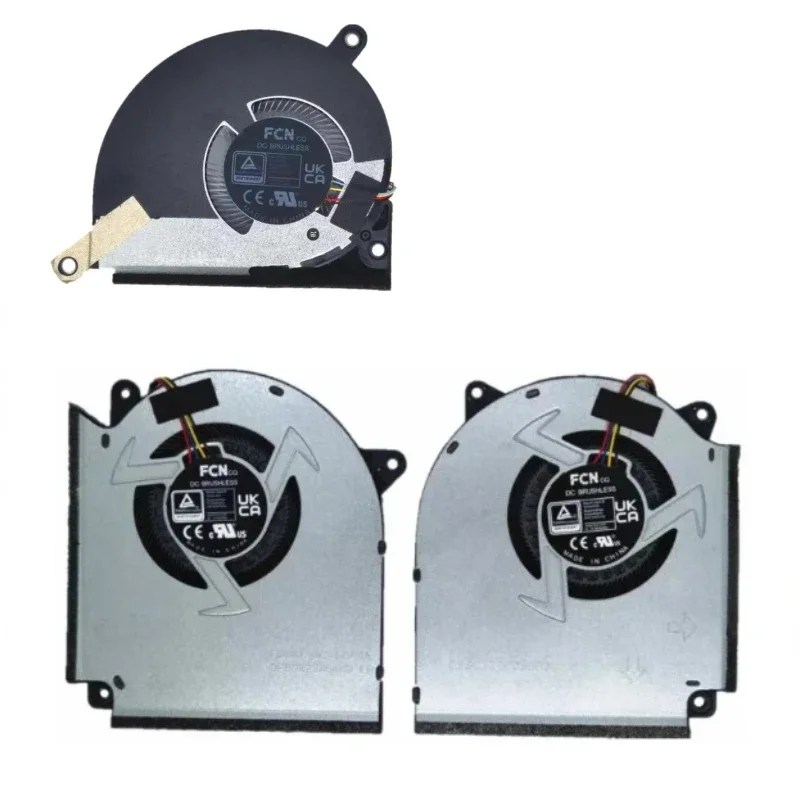 

CPU GPU Cooler Fan for ROG Strix G16 G614 G614JI G614JJ Laptop Fan 13NR01J0P01011 13NR01J0P02011