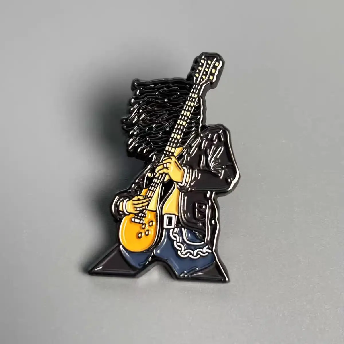 Slash Guns N' Roses Rock 'n' Roll Perimeter Badge Brooch