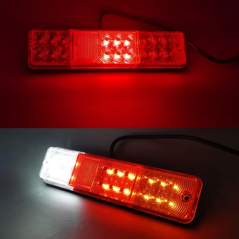 1pair 10-80v 12v 24v 48v red amber white led forklift tail lights folk lift stop lights Reverse lights warning lights rear lamps