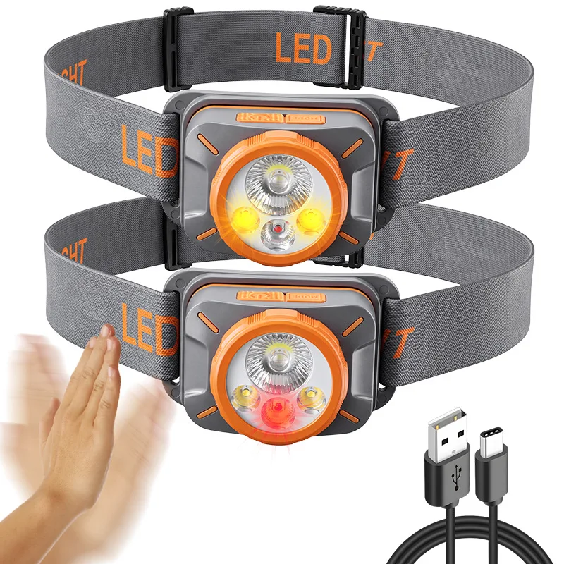 4-led-超高輝度ヘッドライト-モーションセンサー-充電式ヘッドライト-フラッシュライト-釣り用ヘッドランプ-led額灯-ヘッドランプ-フラッシュライト