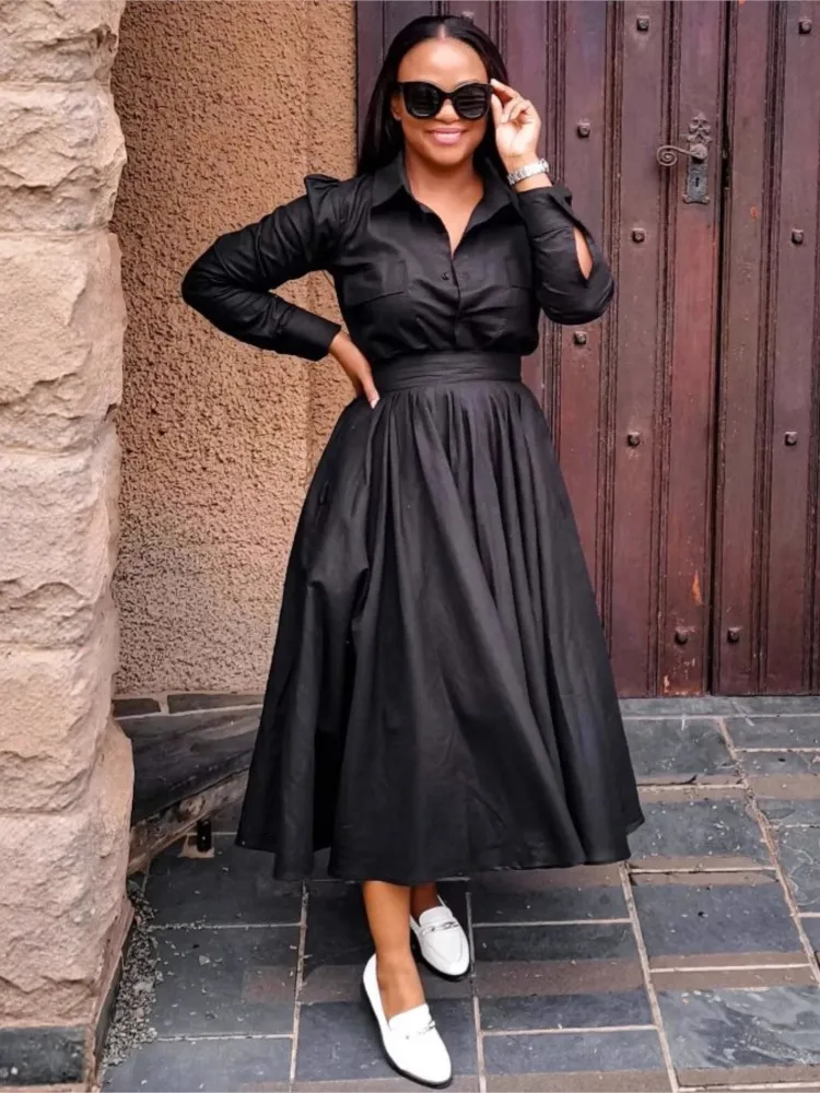 

2 Piece Women Sets Dashiki African New Arrival Spring Summer Matching Sets Two Pieces Sets Top And Skirt Suits Outfits Clothing