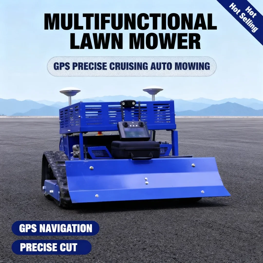Customized CE & EPA Compliant Lawn Mower - GPS Smart Control with Practical Storage Rack Accessory