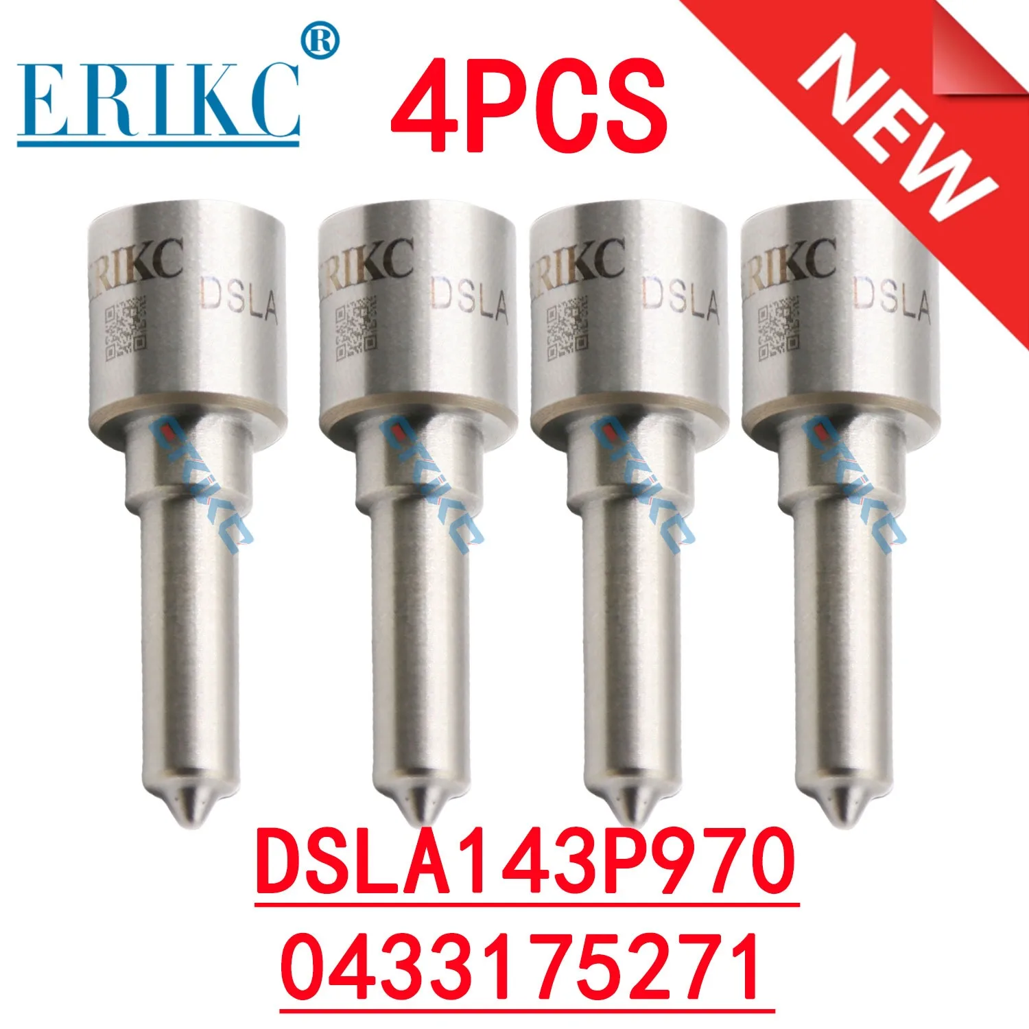 

4PC DSLA143P970 0433175271 Common Rail Fuel Injector Nozzle DSLA 143 P 970, DSLA 143P 970 for Bosch 0445120007 0986435508