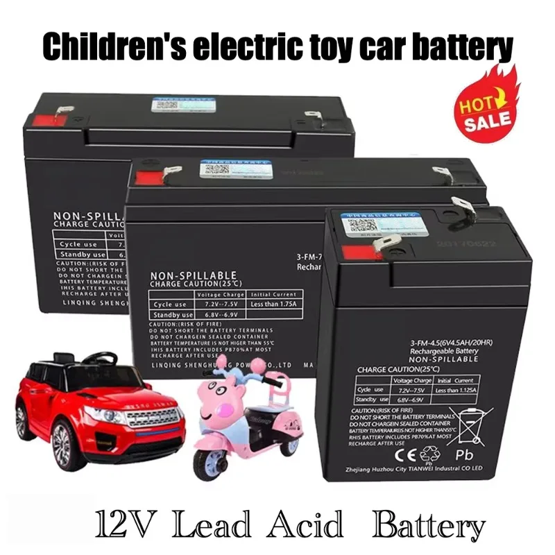 12V Rechargeable Lead-acid Batteries Sealed Batteries 5Ah 8Ah 12Ah for Children's Electric Vehicles Alarm Systems Sprayers