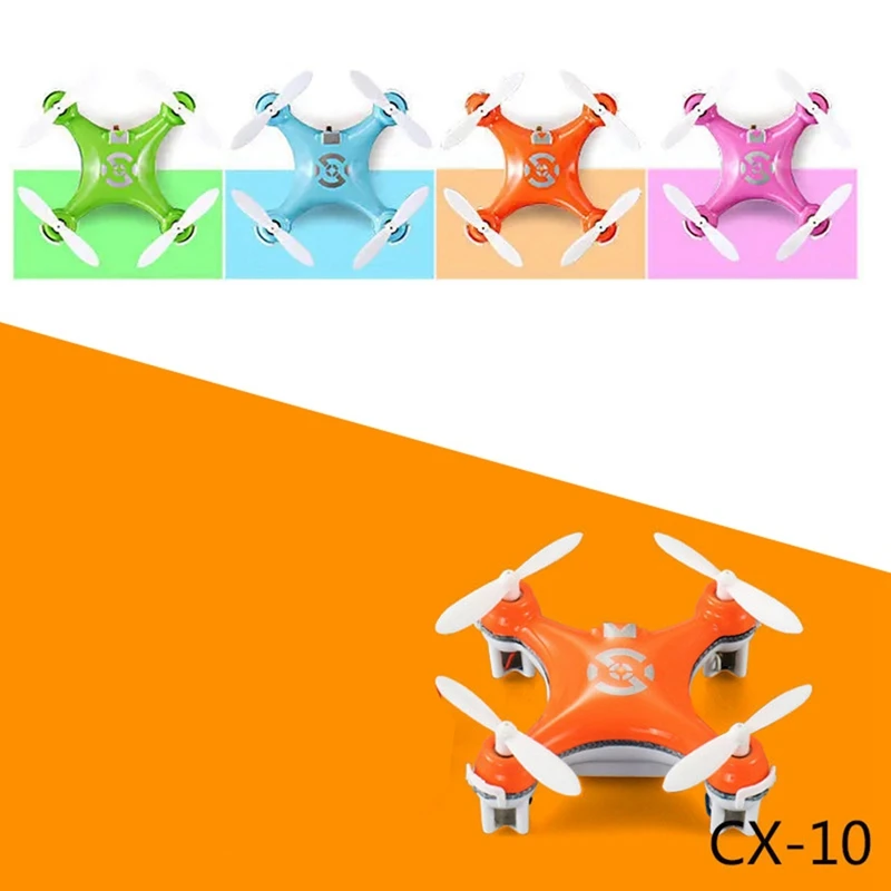 RC Quadcopter Cx10 Mini Remote Control Drone 2.4G 4CH With LED Electronic Helicopter Electric Airplane Toys For Kids